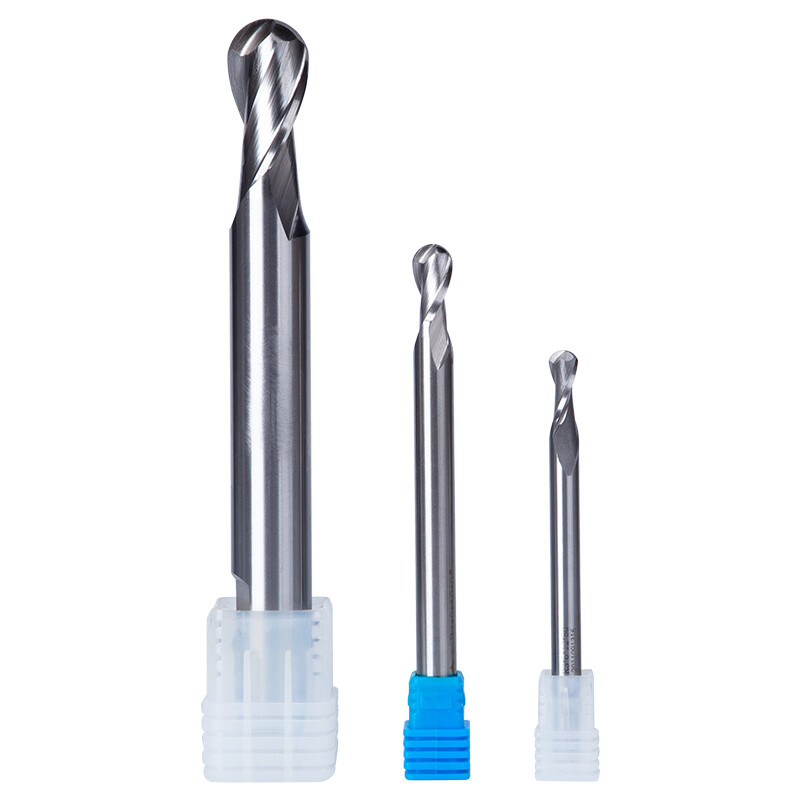 R0.5-R12.5 Ball Nose End Mill Cutter 2 Flute M2-AL HSS Milling Router Bit Tool