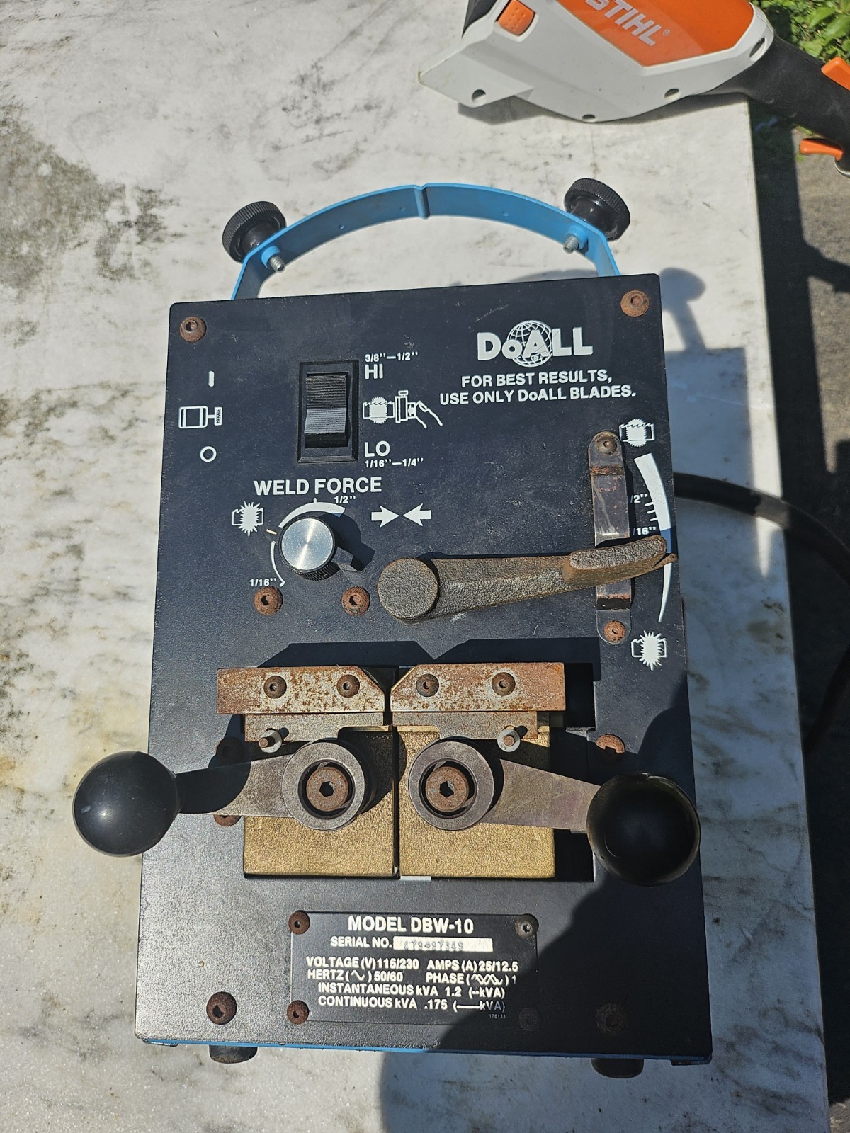 DoAll DBW-10 Bandsaw Blade Welder Portable
