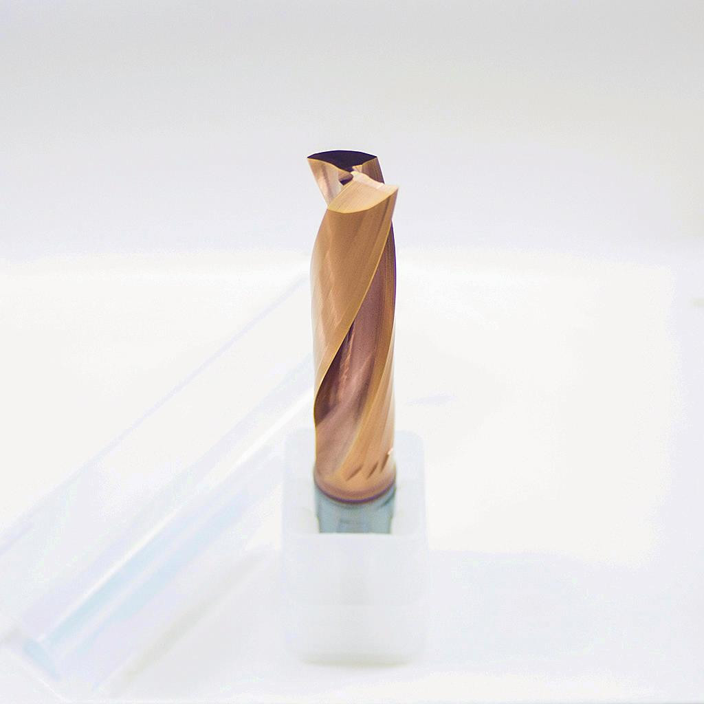 TiCN Coated Solid Carbide Flat Bottom Drill Bit 6.1mm-20mm Twist 2-Flute