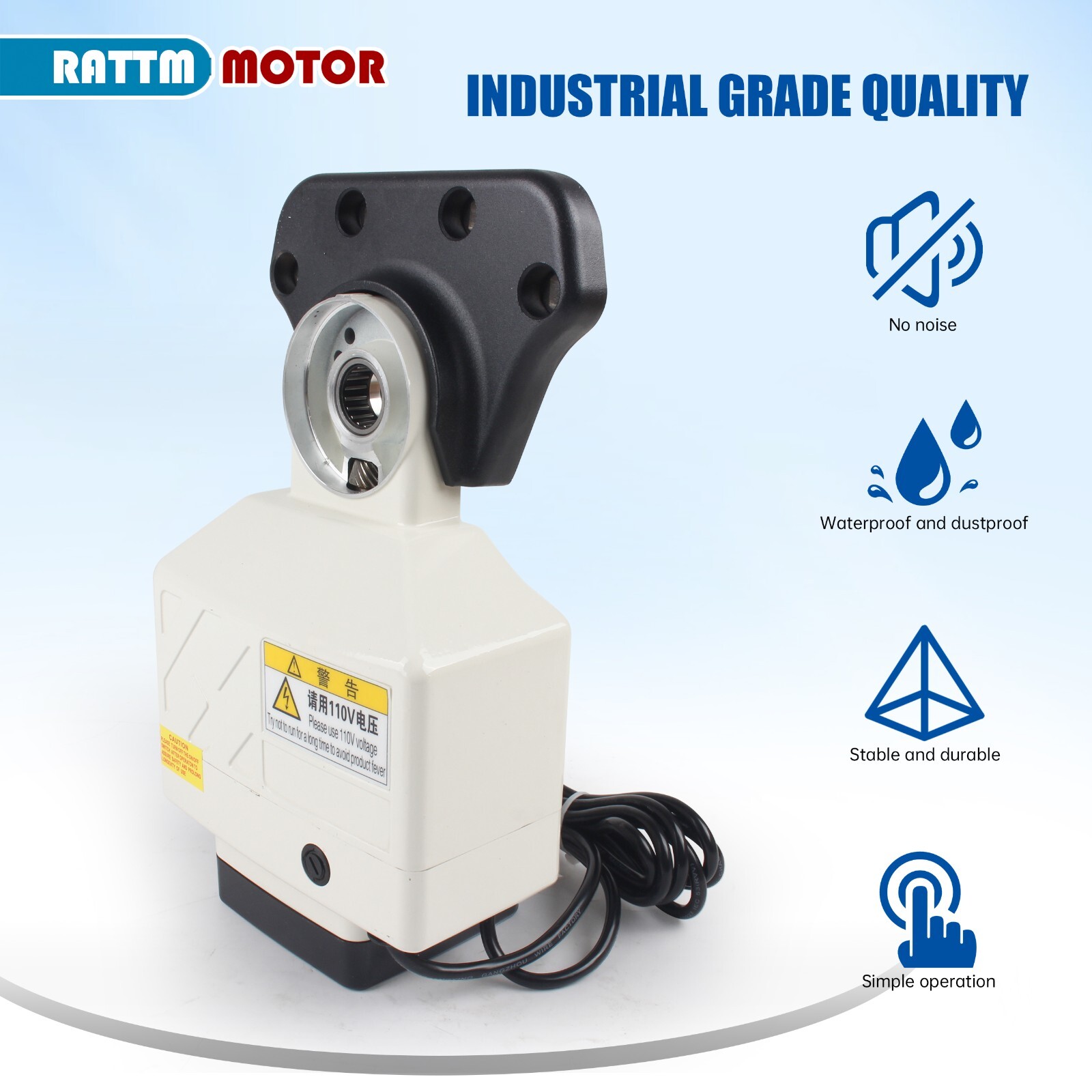 110V Power Feed X-Axis Milling Machine Torque 650 in-lb for Bridgeport 0-200 RPM