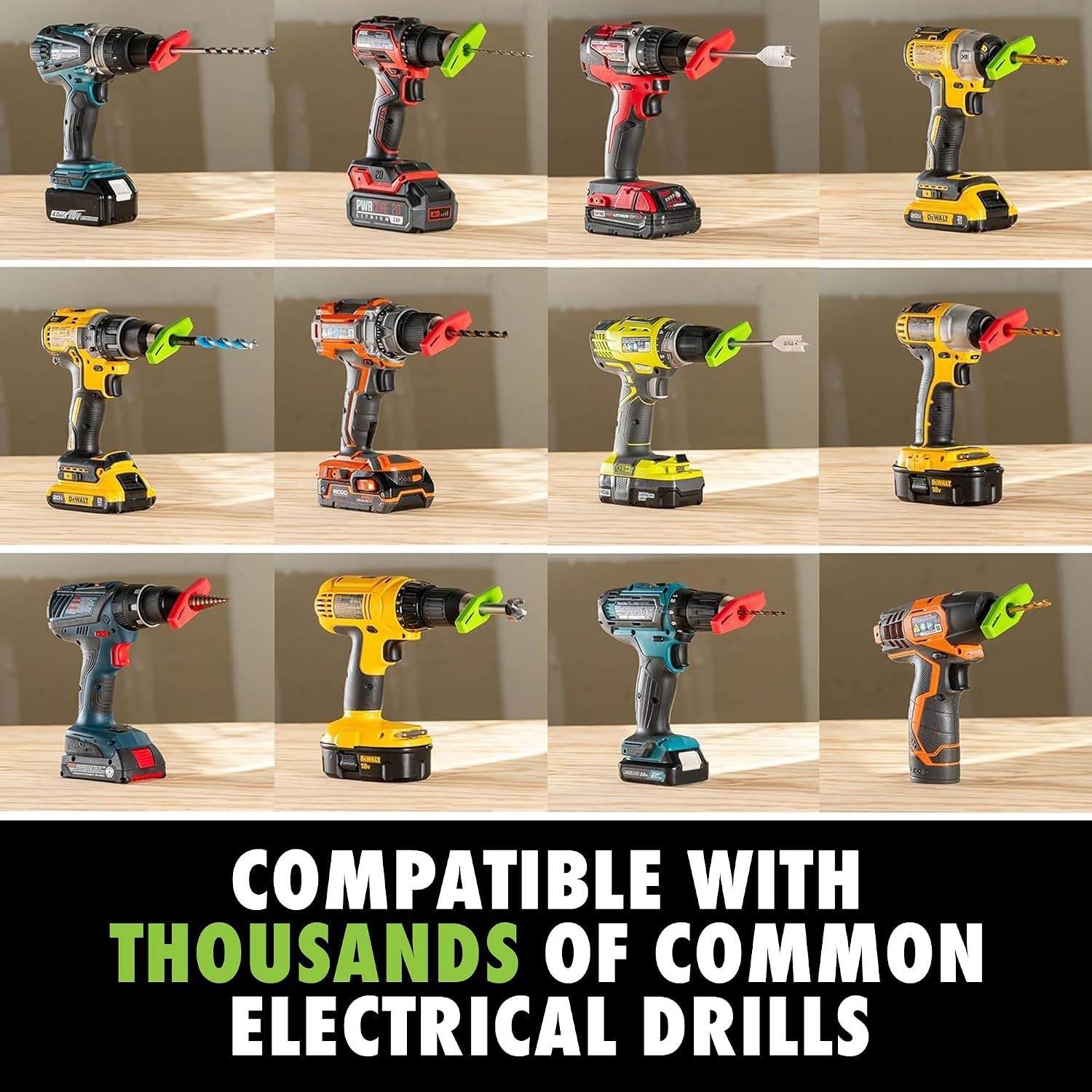 BullseyeBore Magnetic Laser Drill Guide – Drill Straight with High-Vis Green