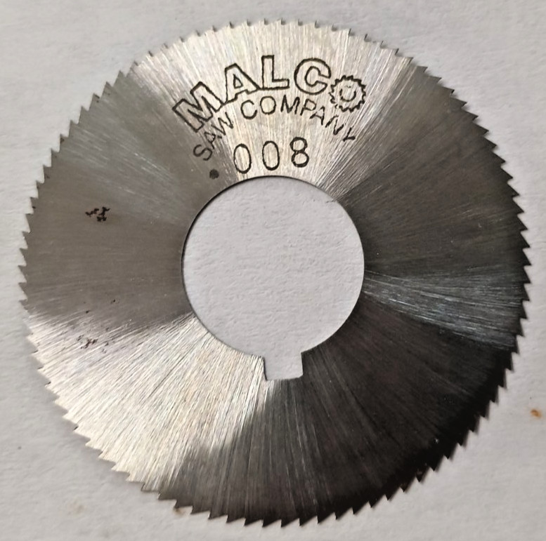 Slitting And Slotting Saw 1-3/4 DIA .008 Thick 5/8 Arbor 90 Teeth HSS
