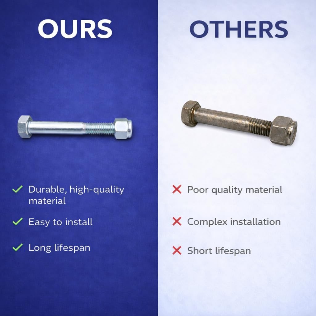 Durable Carbon Steel Shear Bolt Set with Nylock Nuts for Agricultural Machinery