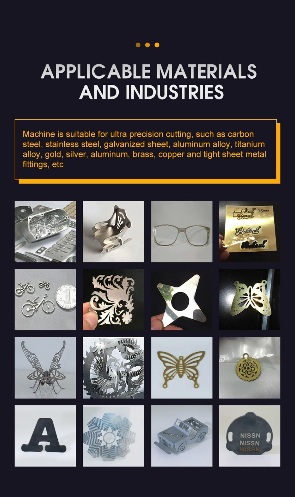 SFX Fully Enclosed 1000W Fiber Laser Cutting Machine Gold/Silver Metal Cutting