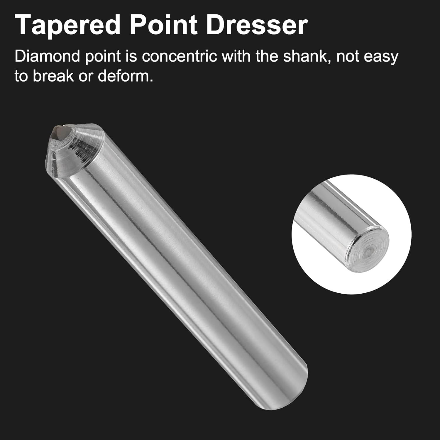 2Pcs Diamond Dressers, 8Mm X 50Mm (5/16″ X 2″) Single Tapered Point Grinding Whe