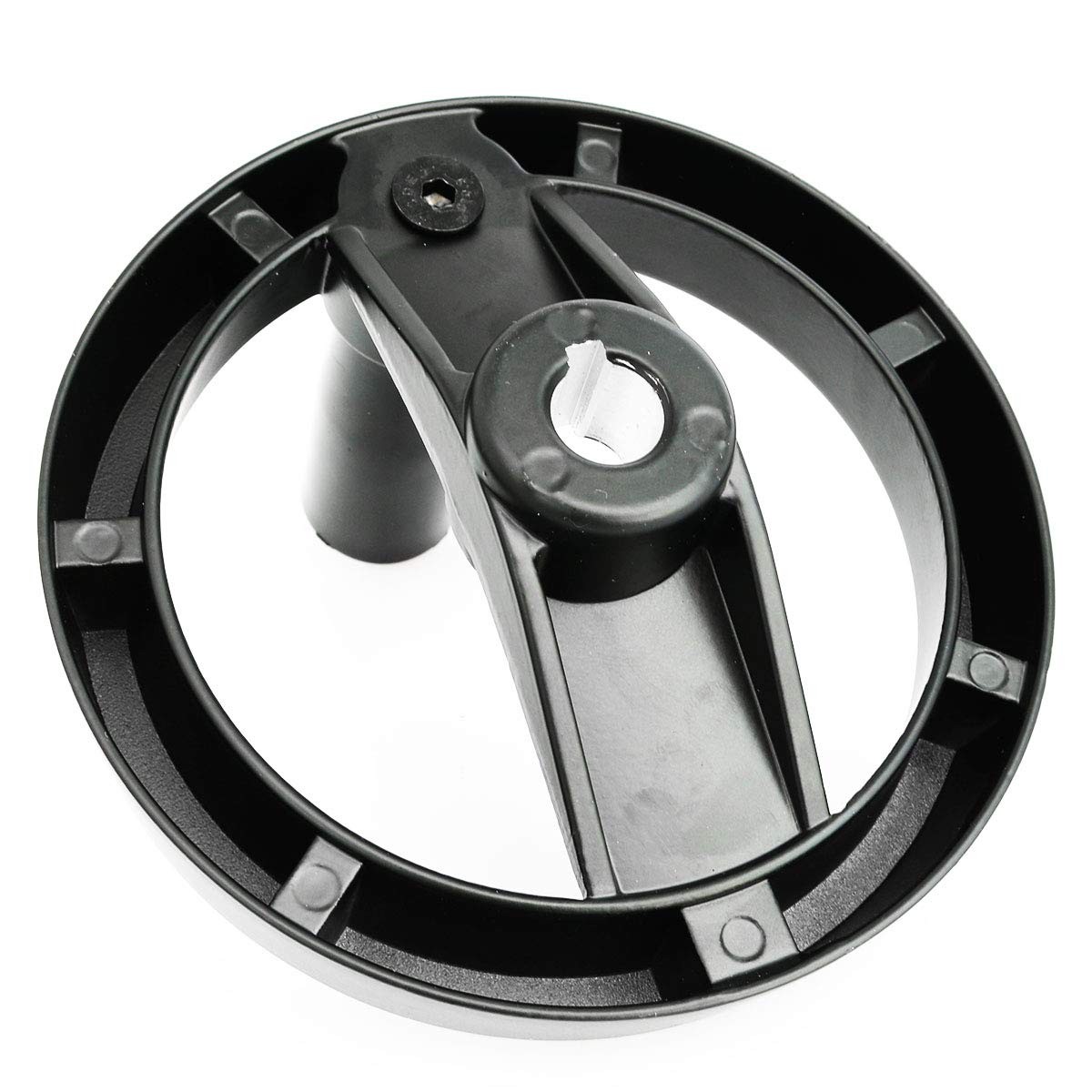 heyous Foldable Handwheel Spoke Hand Wheel with 12mm*125mm, slot 4mm, Black