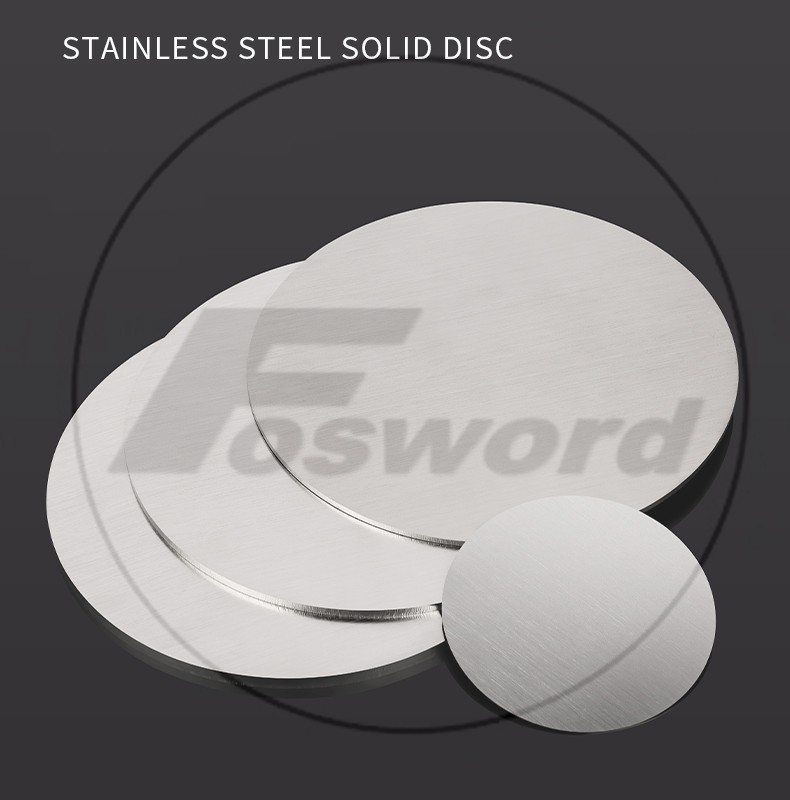 Stainless Steel Blank Disc Grade 304 Metal Round Sheet Plate Dia Ø50mm – Ø300mm