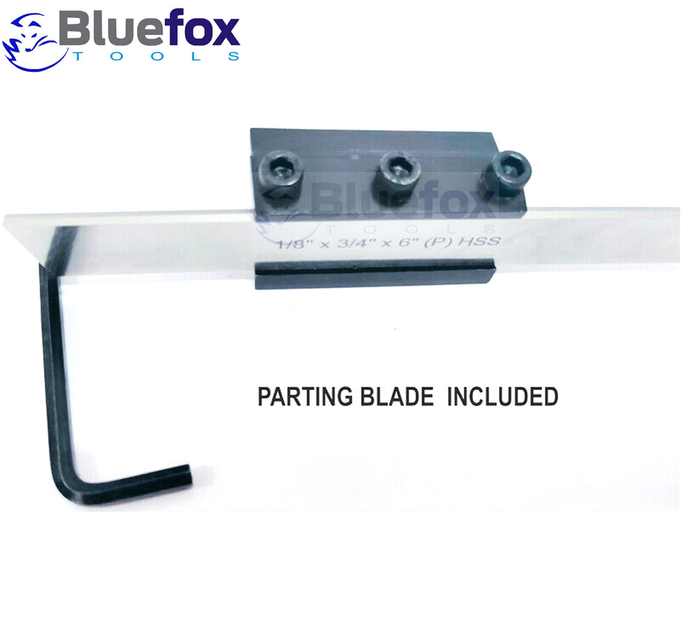 Lathe Clamp Type Parting Cut Off Tool Holder 12mm Shank With HSS Blade 3/4″