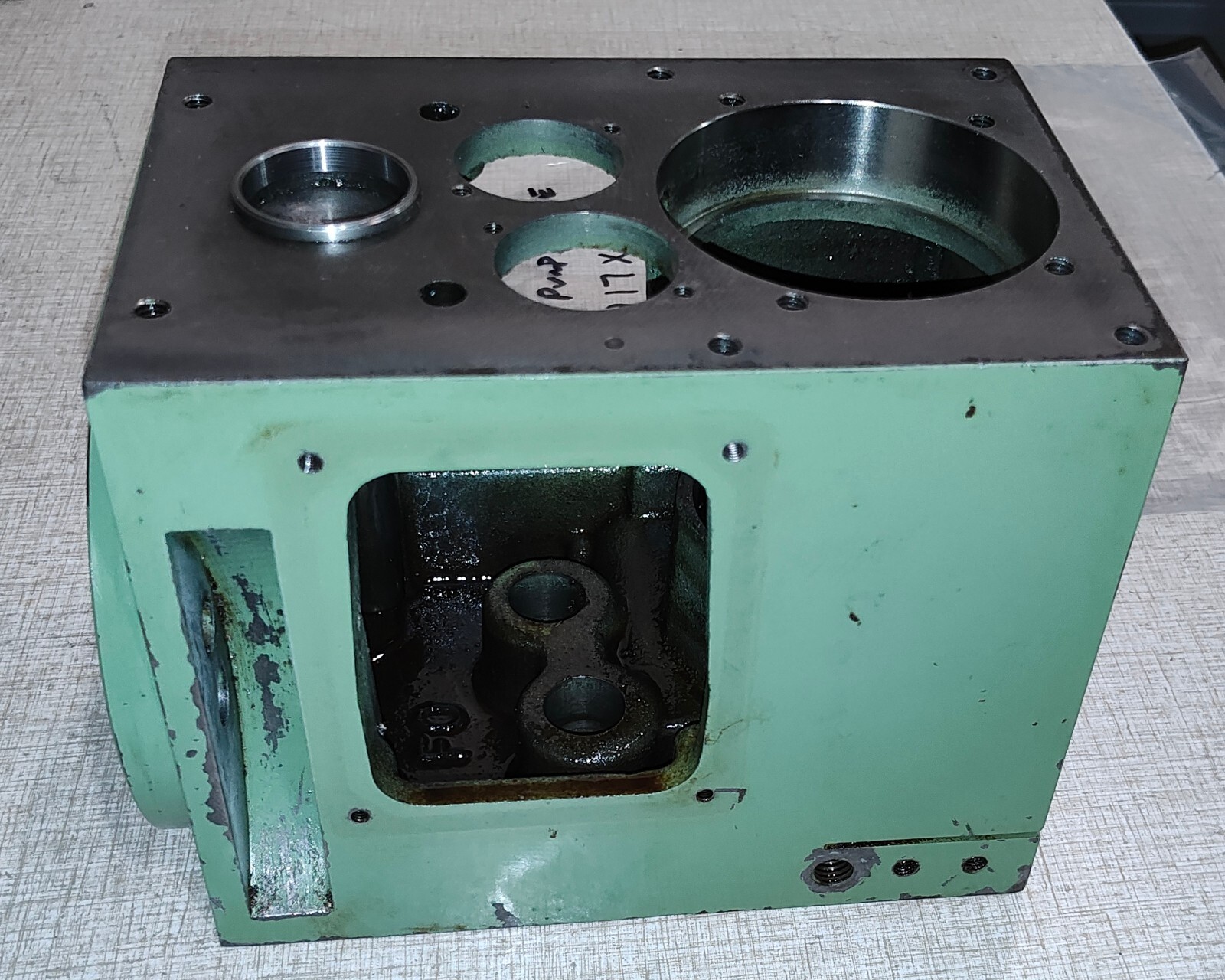 Emco FB-2 Mill Drill Parts: Gearhead Casting, Angle Gauge & Oil Pump Tube H17X
