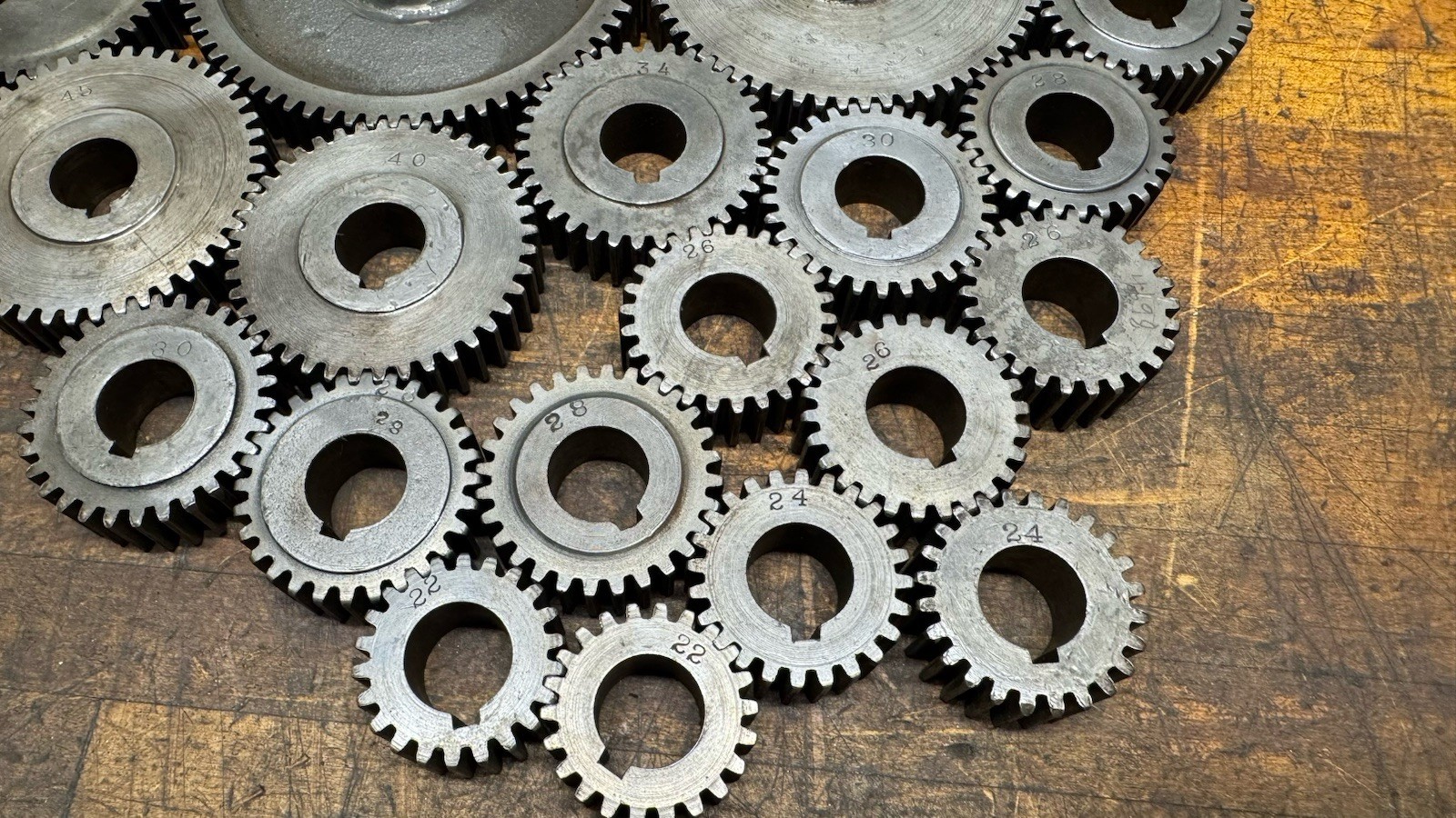 Lathe Change Gear Set 3/4” Bore 5/8” Thickness ￼South Bend Logan Monarch Sheldon