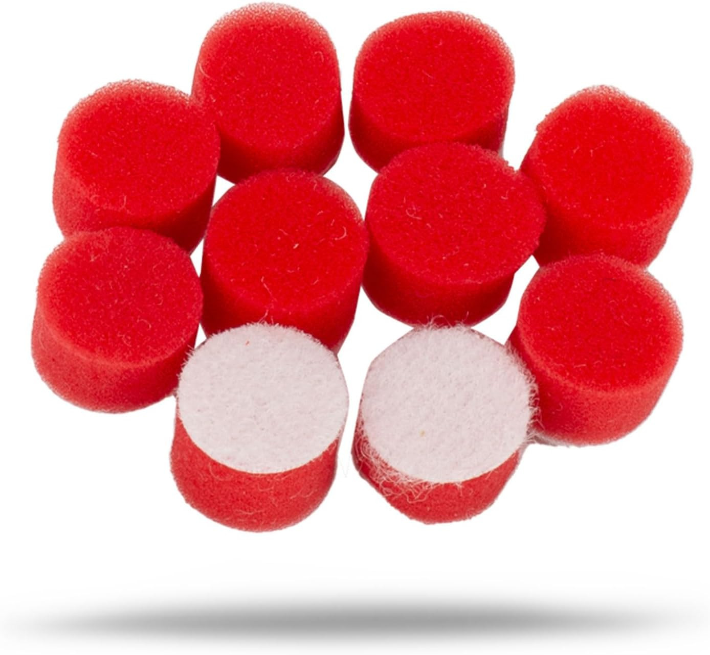 10 Pieces MN01 Mini Polisher and Accessories – 26Mm (1”) Red Finishing Pads, Ide