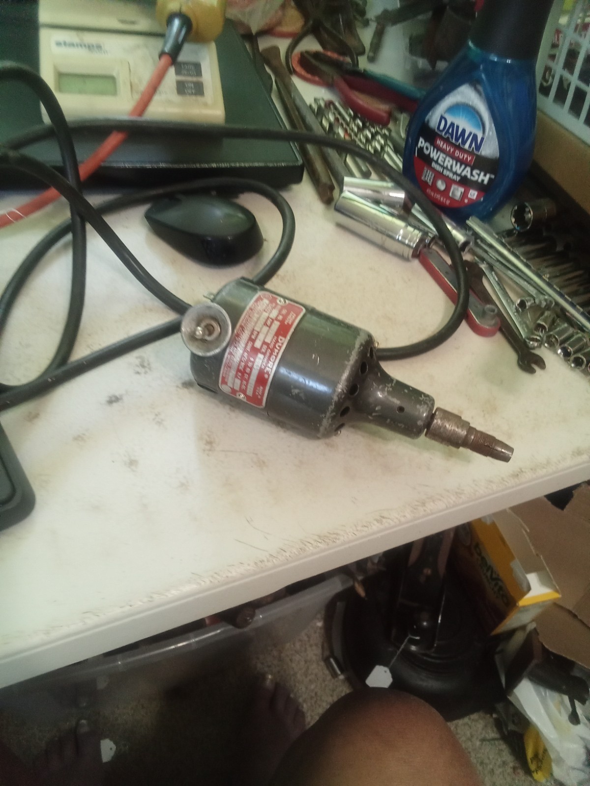 Vintage DuMore Hand Grinder – 3-011 – 17000 RPM – 115 Volt – USA