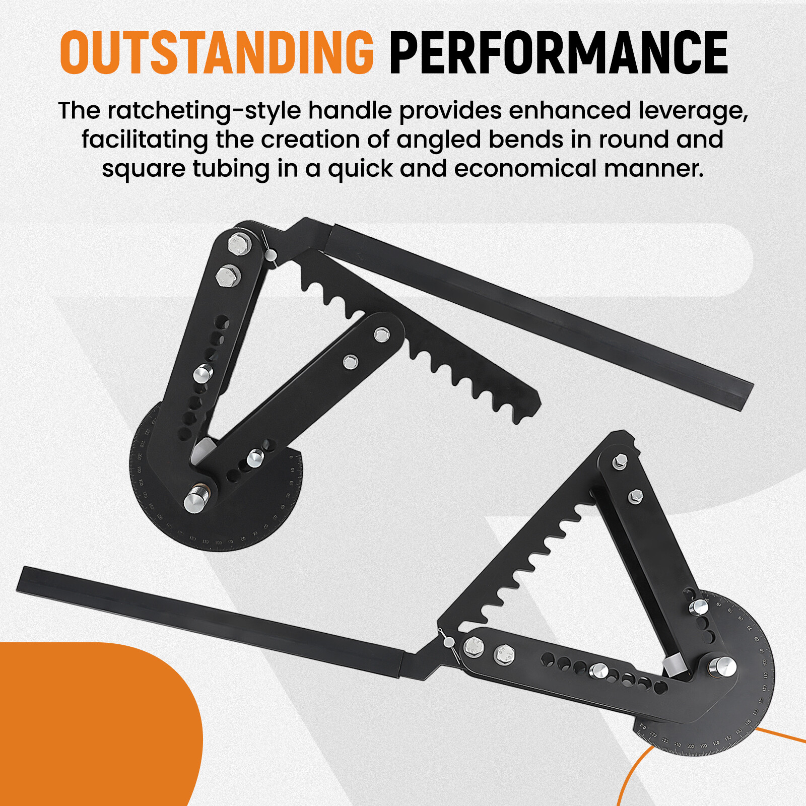 Steel Black Oxide Coating Manual Pipe and Tube Bender Ratcheting style Kit