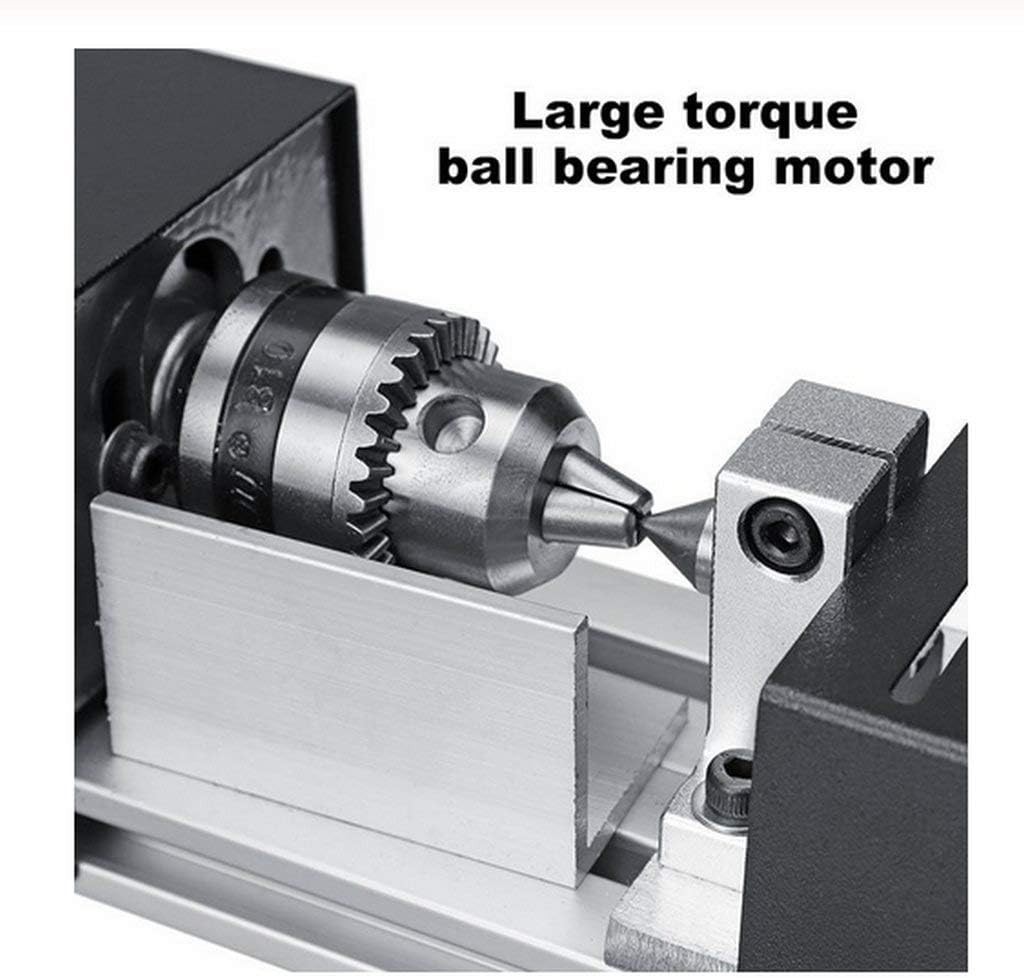 Versatile Mini Lathe Machine for Woodworking with HSS Cutting Pieces Included
