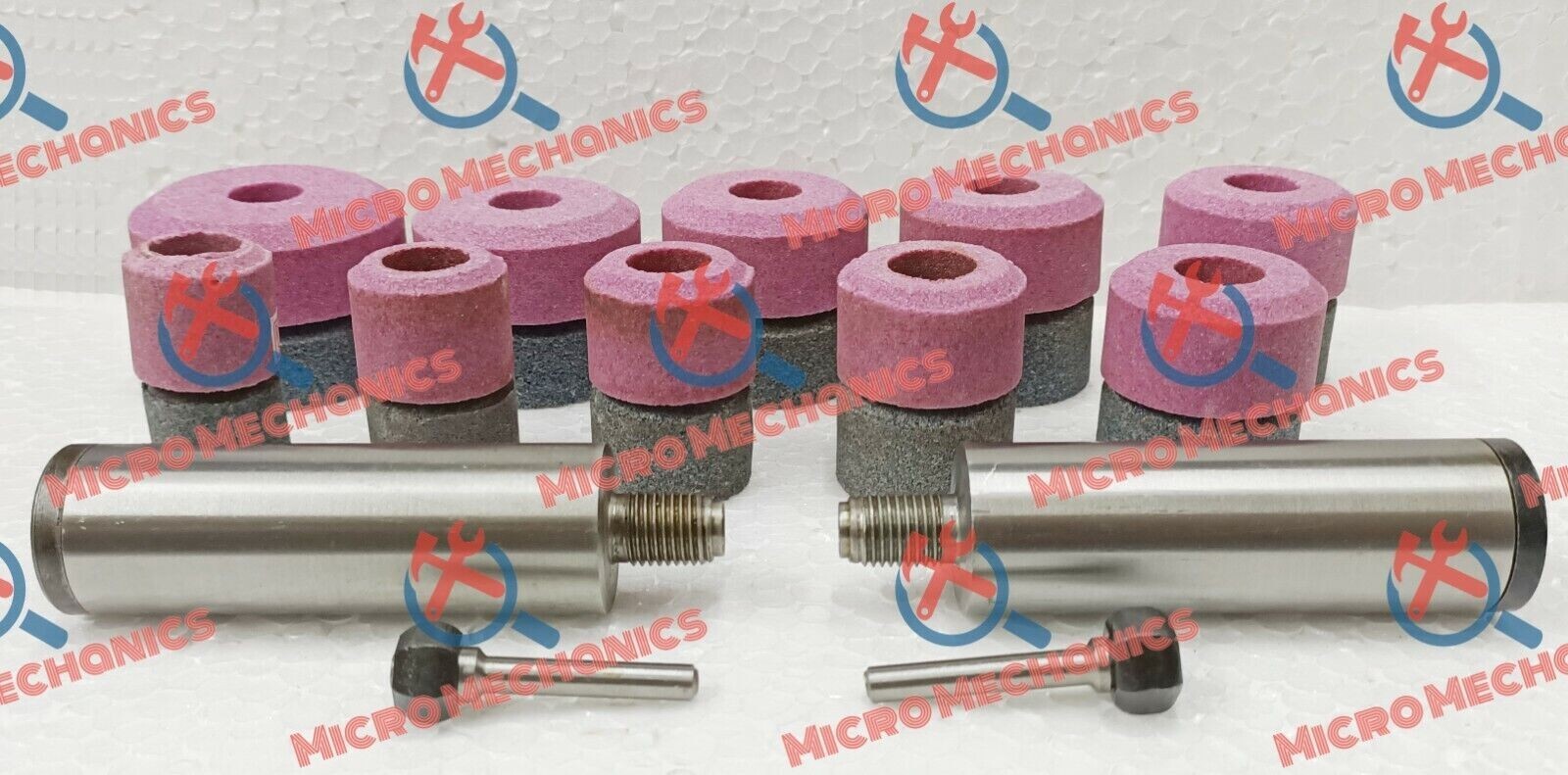 20x Valve Seat Grinding Stones 2x Stone Holders 2x Hex Drive – B&D Thread 9/16″