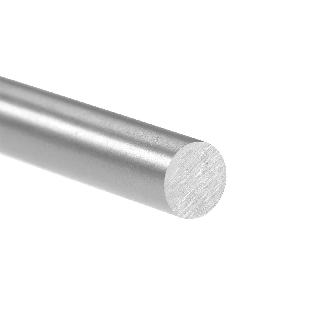 uxcell 2pcs Round Steel Metal Rods, 8mm x 100mm High x 100mm, Silver